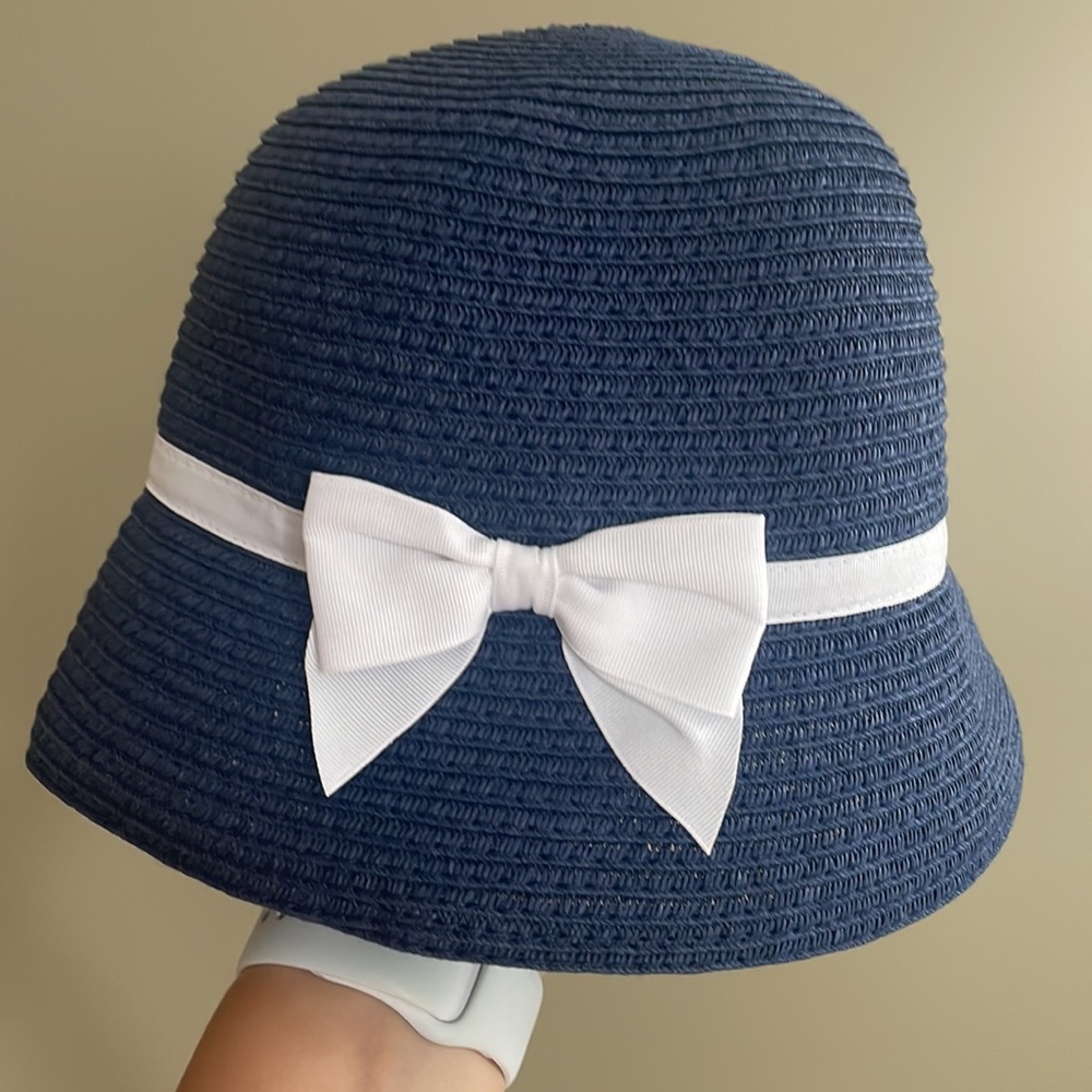 Janie and Jack Straw Bucket Sun Hat (NWOT)